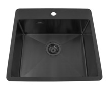 ADORA® Optimus køkkenvask sort 550 x 530 mm